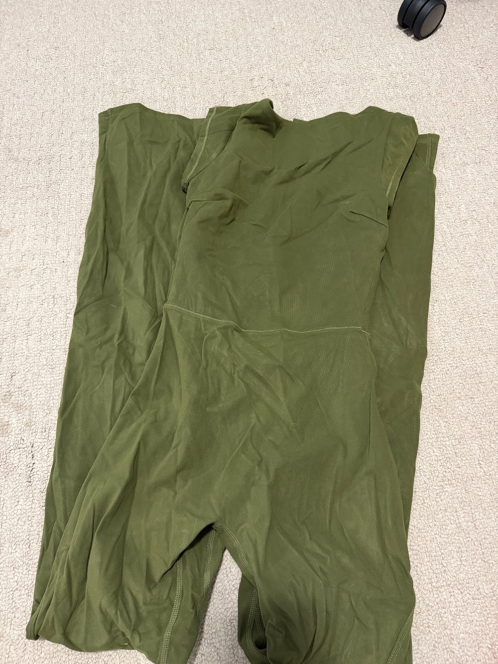 Alphalete Olive Green Sleeveless Jumpsuit